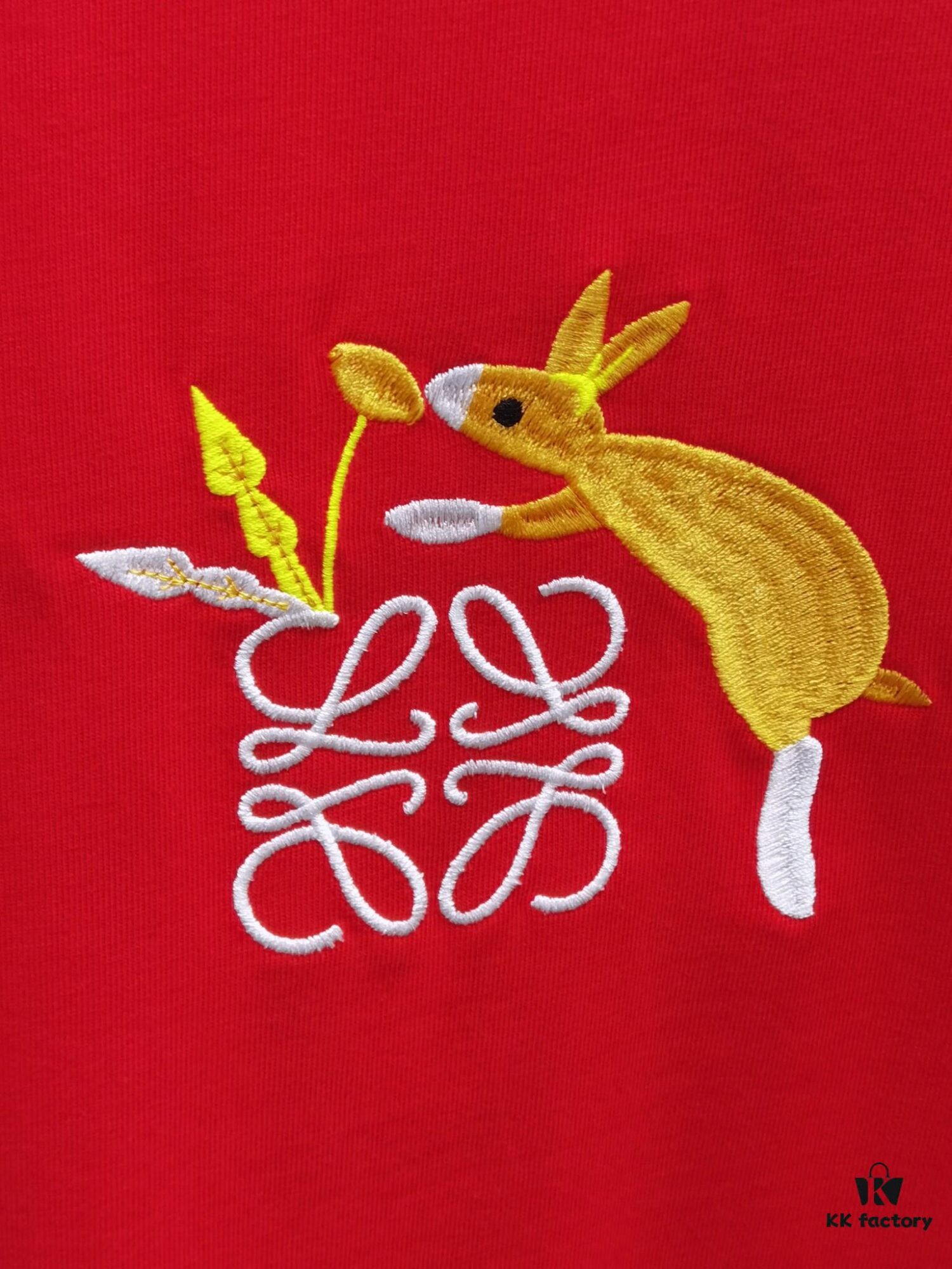 6931a0adccd8ab3d7af9486b Loewe Embroidered Short Sleeve T-Shirt (Top-tier Version, Distinct from Standard)