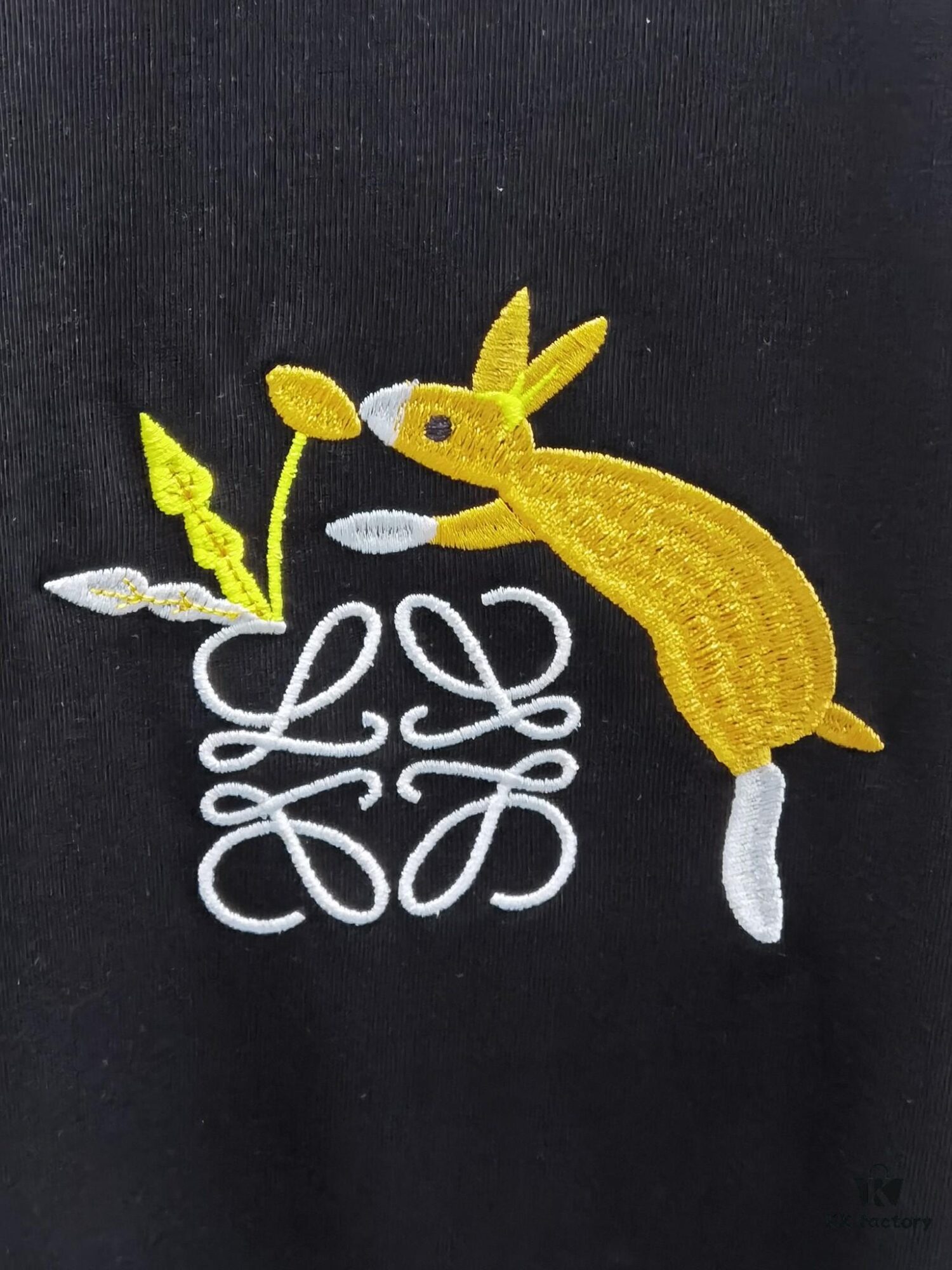 6931a0adccd8ab3d7af94871 Loewe Embroidered Short Sleeve T-Shirt (Top Quality Version, Distinct from Standard)