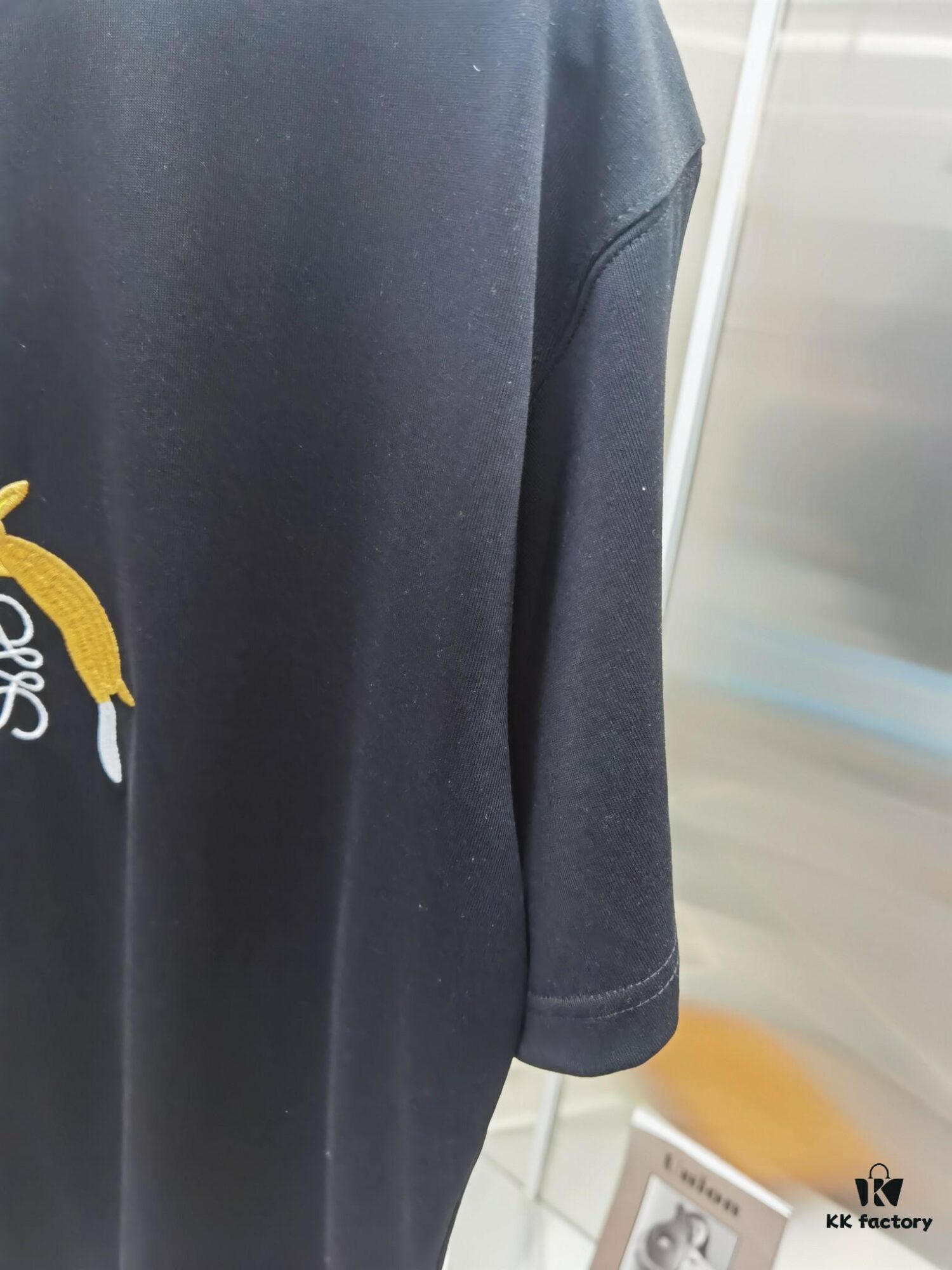 6931a0adccd8ab3d7af94872 Loewe Embroidered Short Sleeve T-Shirt (Top Quality Version, Distinct from Standard)