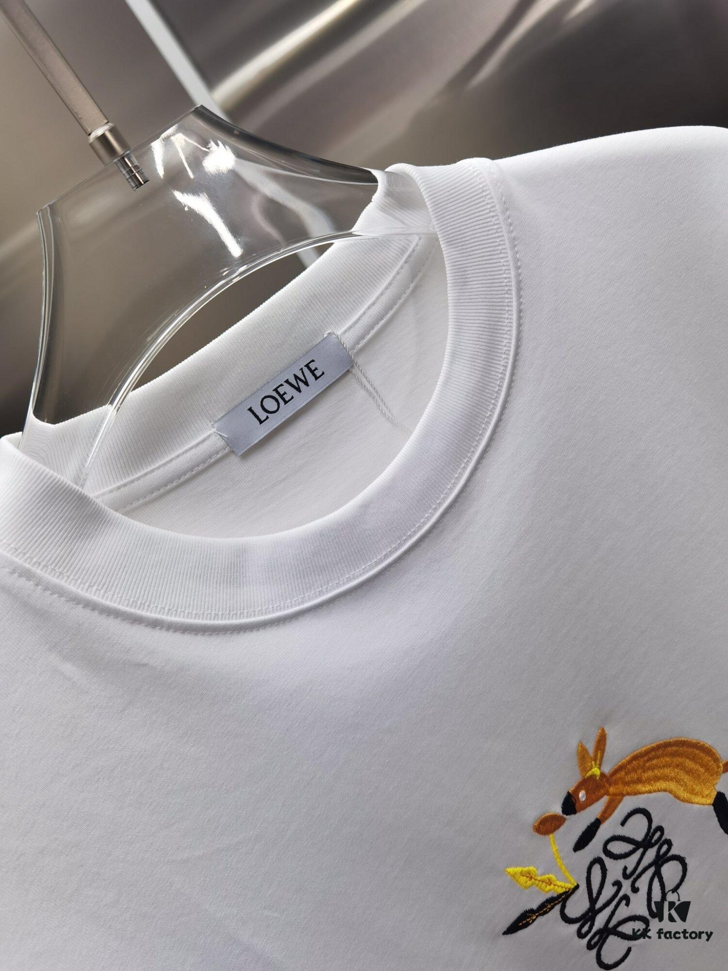 6931a0aeccd8ab3d7af94876 Loro Piana LO*WE Embroidered Premium Version Short Sleeve T-Shirt
