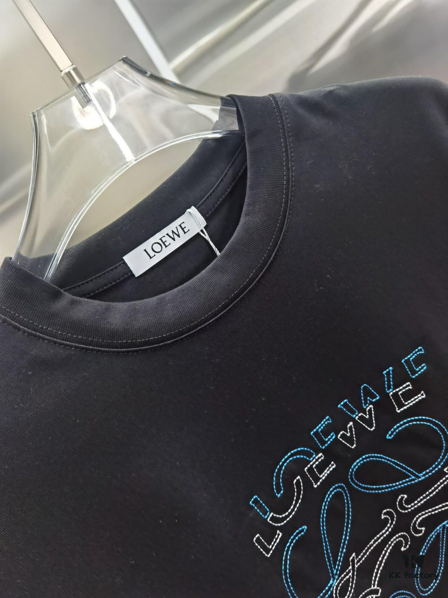 6931a0aeccd8ab3d7af9487b Lowe Embroidered Short Sleeve T-Shirt (Top Quality Version, Different from Standard Stock)