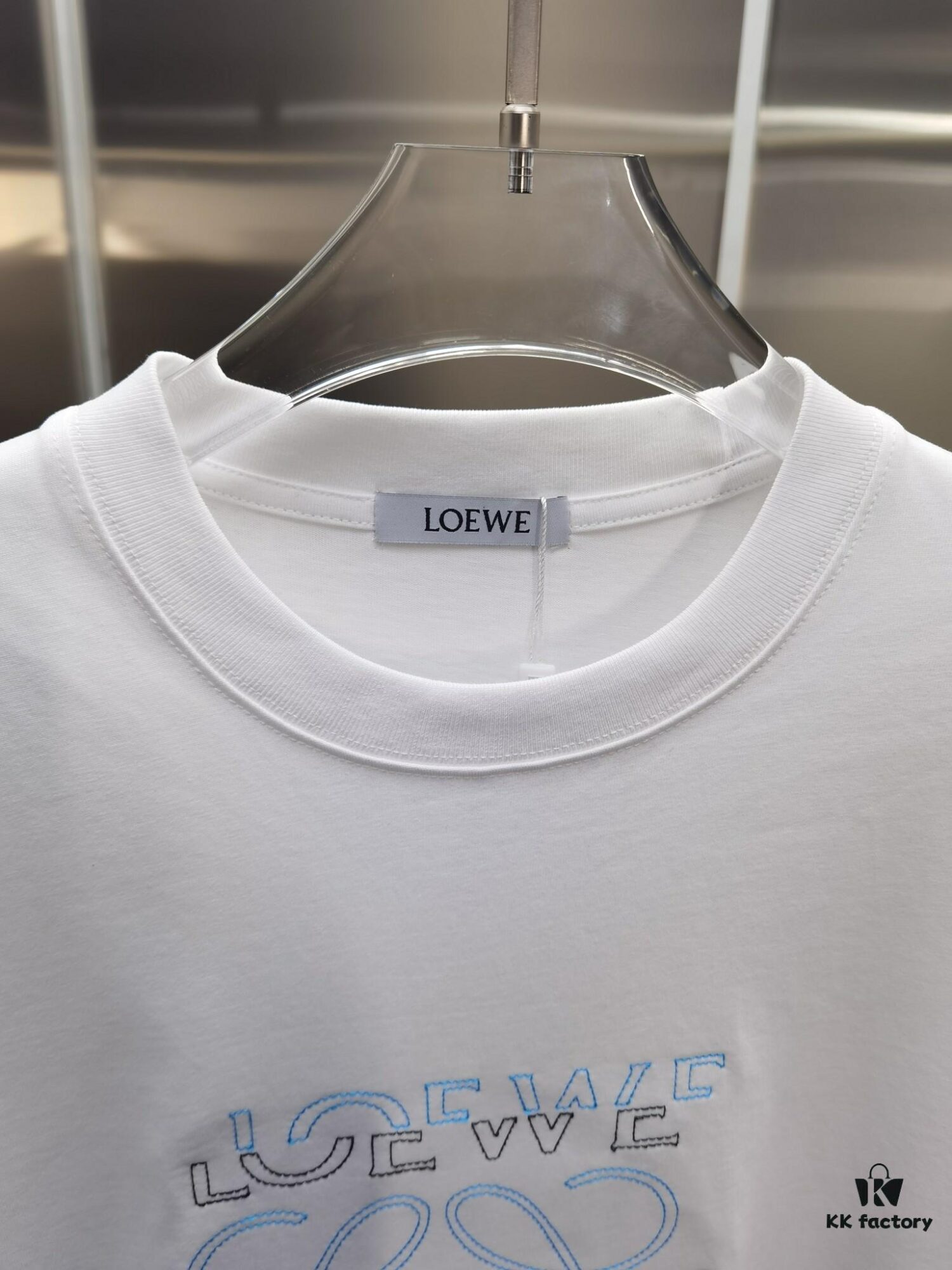 6931a0afccd8ab3d7af9488a Loewe Embroidery Premium Version Short Sleeve T-Shirt (Unisex Design)