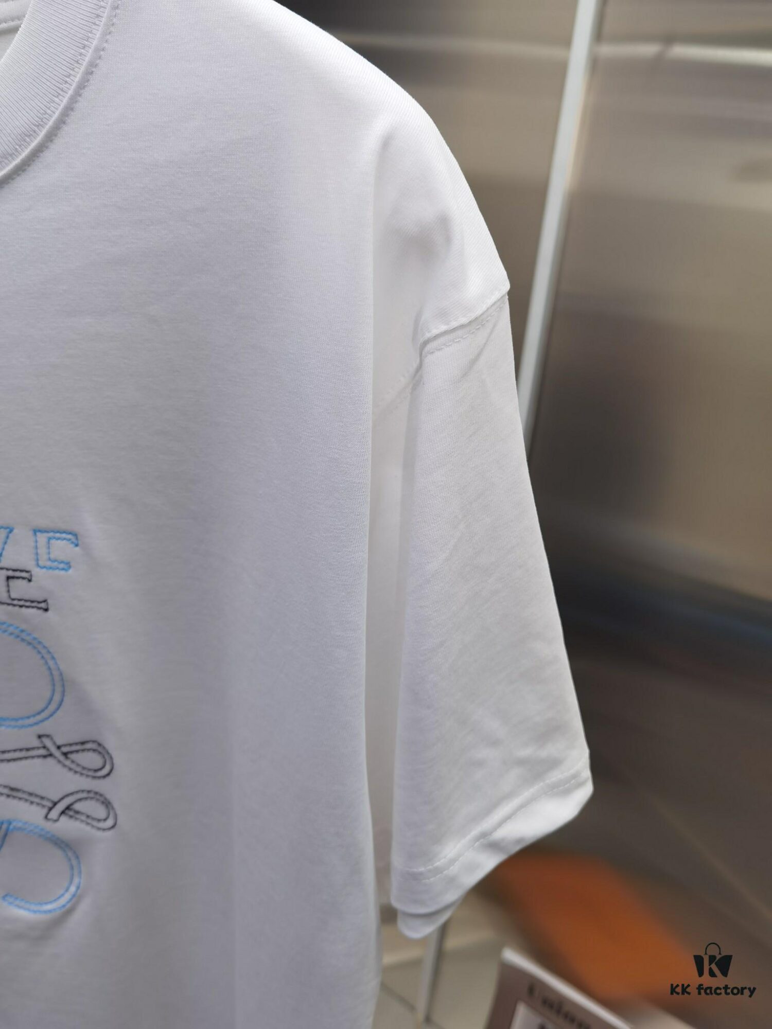 6931a0afccd8ab3d7af9488d Loewe Embroidery Premium Version Short Sleeve T-Shirt (Unisex Design)
