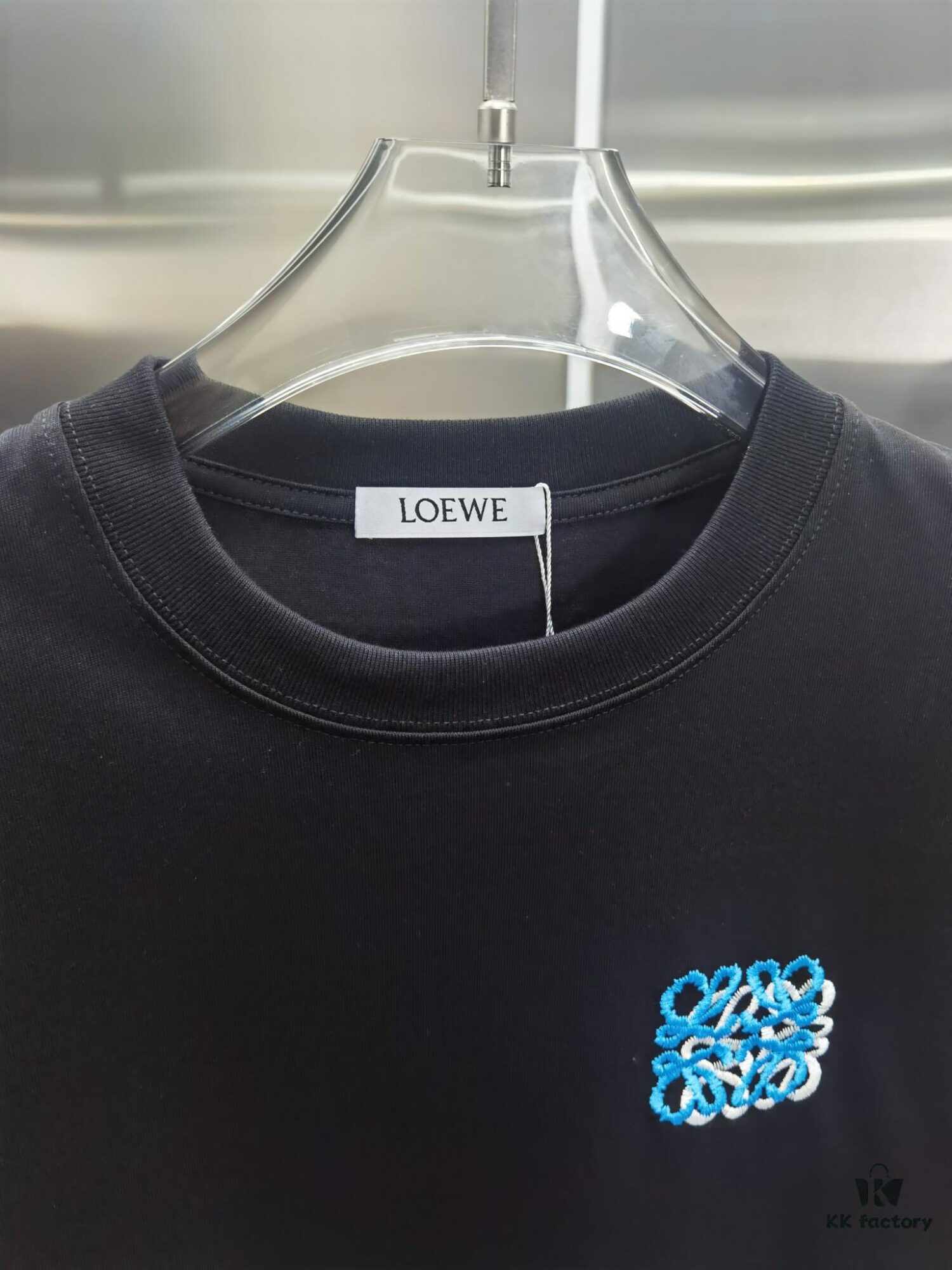 6931a0b0ccd8ab3d7af948a1 Loewe-Inspired Embroidered Short Sleeve T-Shirt (Premium Embroidery Version, Distinct from Standard Market Offerings)