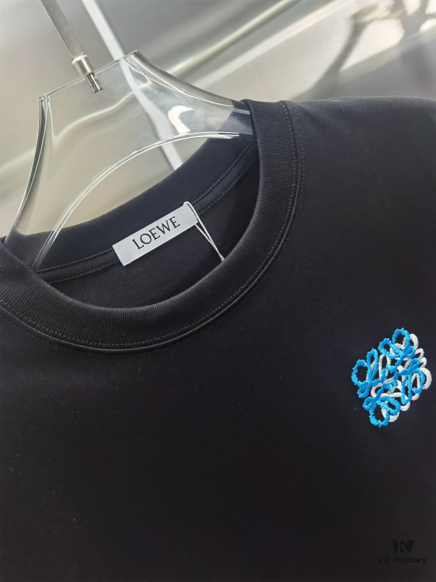 6931a0b0ccd8ab3d7af948a2 Loewe-Inspired Embroidered Short Sleeve T-Shirt (Premium Embroidery Version, Distinct from Standard Market Offerings)