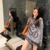 LOEWE Crew Neck Knit Sweater with Classic Chest Logo Unisex Casual Pullover