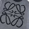 6931a0b0ccd8ab3d7af948ad LOEWE Crew Neck Knit Sweater with Classic Chest Logo Unisex Casual Pullover