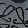 6931a0b1ccd8ab3d7af948af LOEWE Crew Neck Knit Sweater with Classic Chest Logo Unisex Casual Pullover