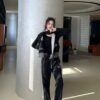 6931a0b1ccd8ab3d7af948b5 LOEWE New Arrivals Letter Embroidery Woven Straight Sweatpants Unisex Casual Long Pants