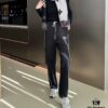 6931a0b1ccd8ab3d7af948bd LOEWE New Arrivals Letter Embroidery Woven Straight Sweatpants Unisex Casual Long Pants