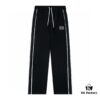 6931a0b1ccd8ab3d7af948be LOEWE New Arrival Letter Embroidered Woven Straight Sweatpants Unisex Casual Trousers