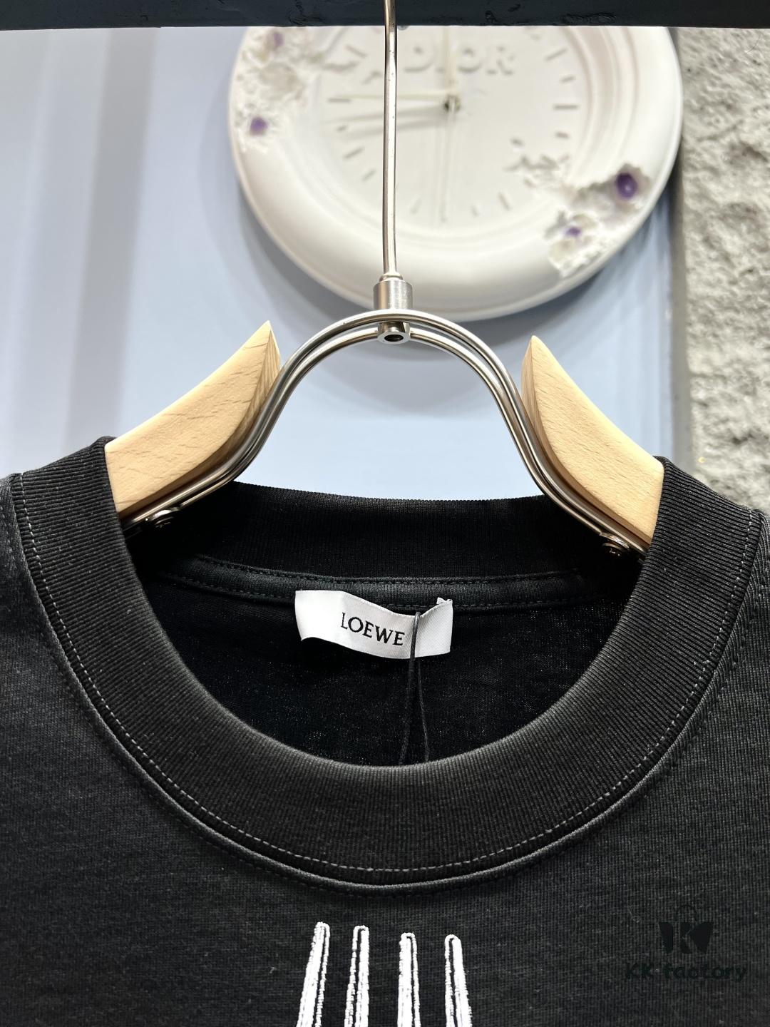 6931a0b2ccd8ab3d7af948d5 Loewe Printed Feather Short-Sleeve T-Shirt