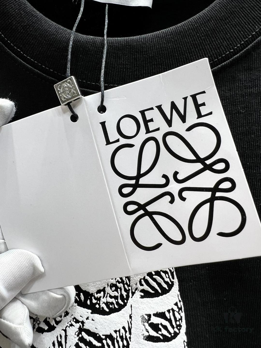 6931a0b3ccd8ab3d7af948d9 Loewe Printed Feather Short-Sleeve T-Shirt