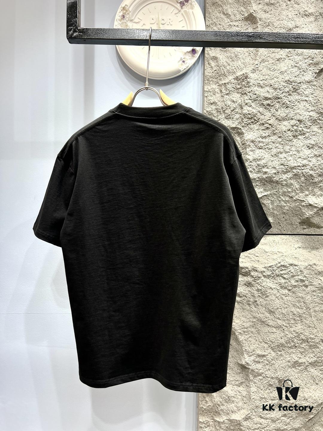 6931a0b3ccd8ab3d7af948dc Loewe Printed Feather Short-Sleeve T-Shirt