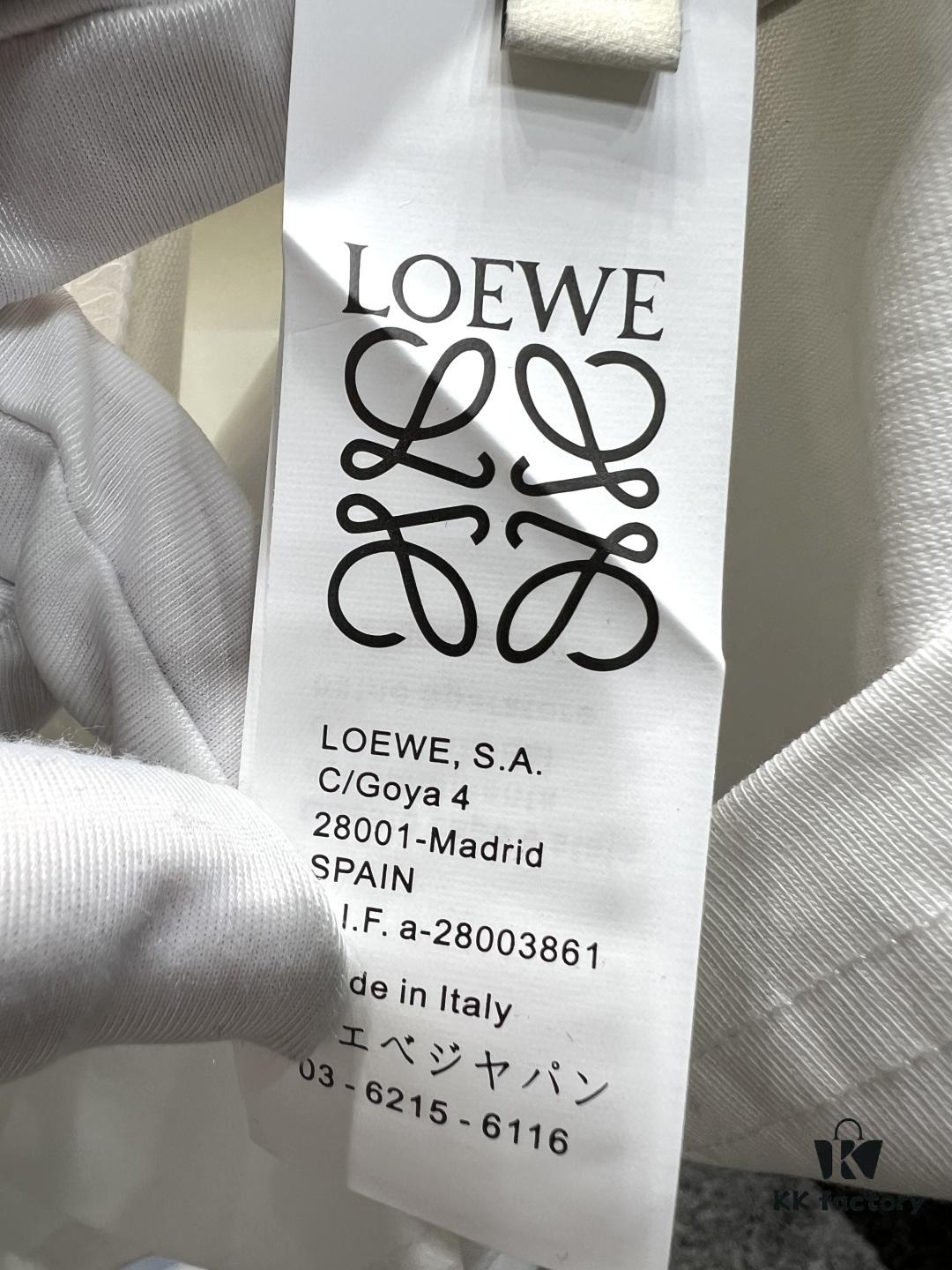 6931a0b3ccd8ab3d7af948e2 Loewe Embroidered Minimal Logo Short-Sleeve T-Shirt