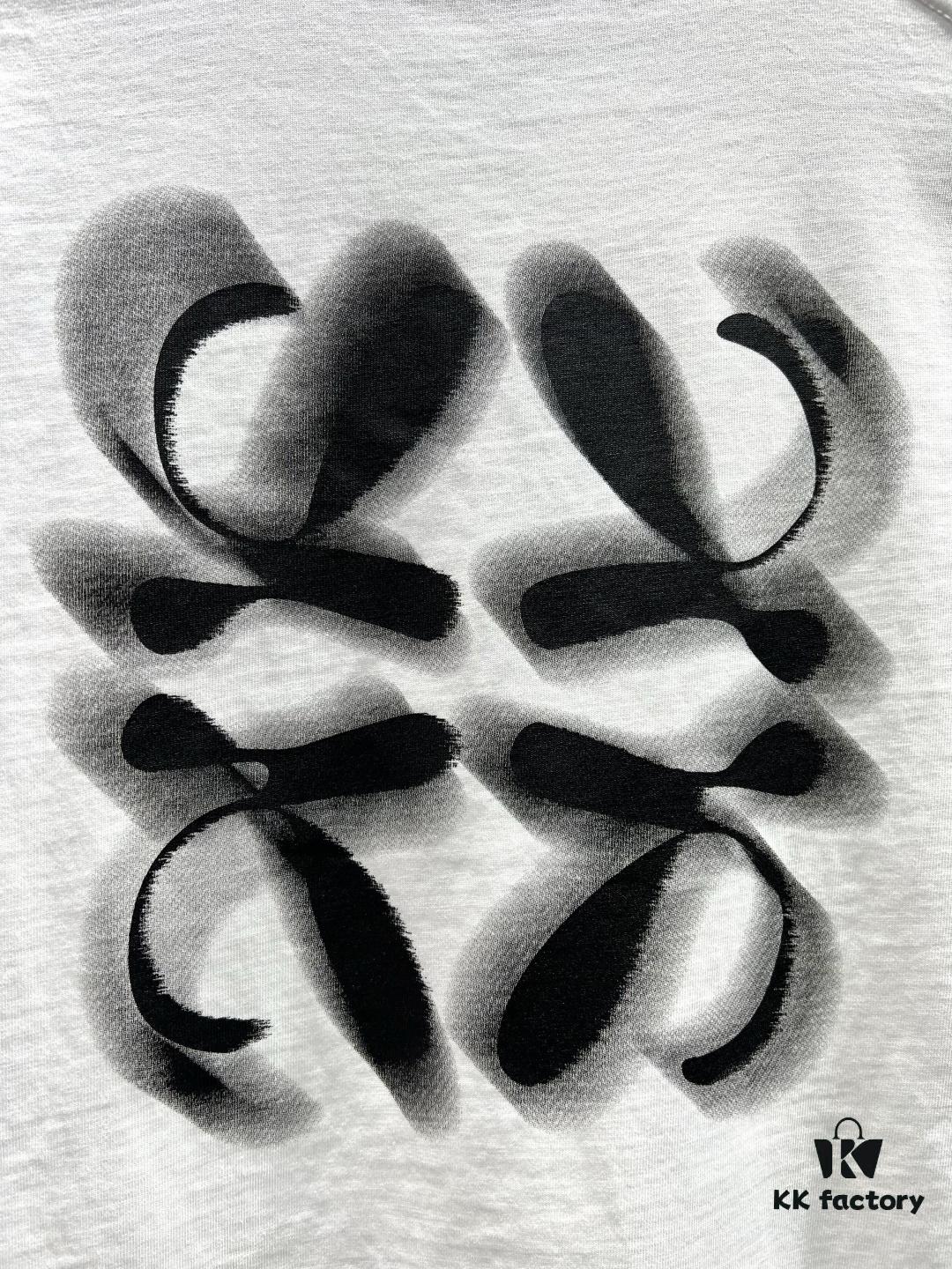 6931a0b3ccd8ab3d7af948e4 Loewe Embroidered Minimal Logo Short-Sleeve T-Shirt