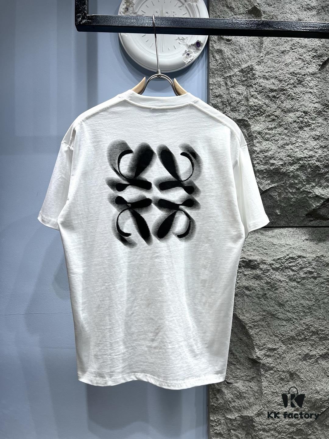 6931a0b3ccd8ab3d7af948e5 Loewe Embroidered Minimal Logo Short-Sleeve T-Shirt