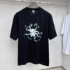 6931a0b4ccd8ab3d7af948f8 LOEWE Octopus Embroidered Short Sleeve T-Shirt
