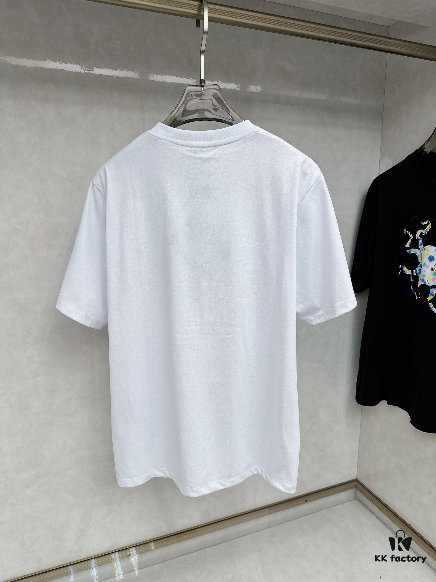 6931a0b5ccd8ab3d7af94909 LOEWE Octopus Embroidered Short-Sleeve T-Shirt