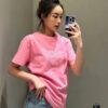 Loewe 2025 Newest Short-Sleeve T-Shirt, Stylish and Minimalist Design with Embroidered Logo on Chest, Premium Cotton Fabric, Comfortable and Trendy Cut