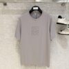 6931a0b6ccd8ab3d7af94916 Loewe 2025 New Arrival Short Sleeve T-Shirt, Stylish and Minimalist Design with Embroidered Logo on Chest, Cotton Fabric for Comfort and Structure
