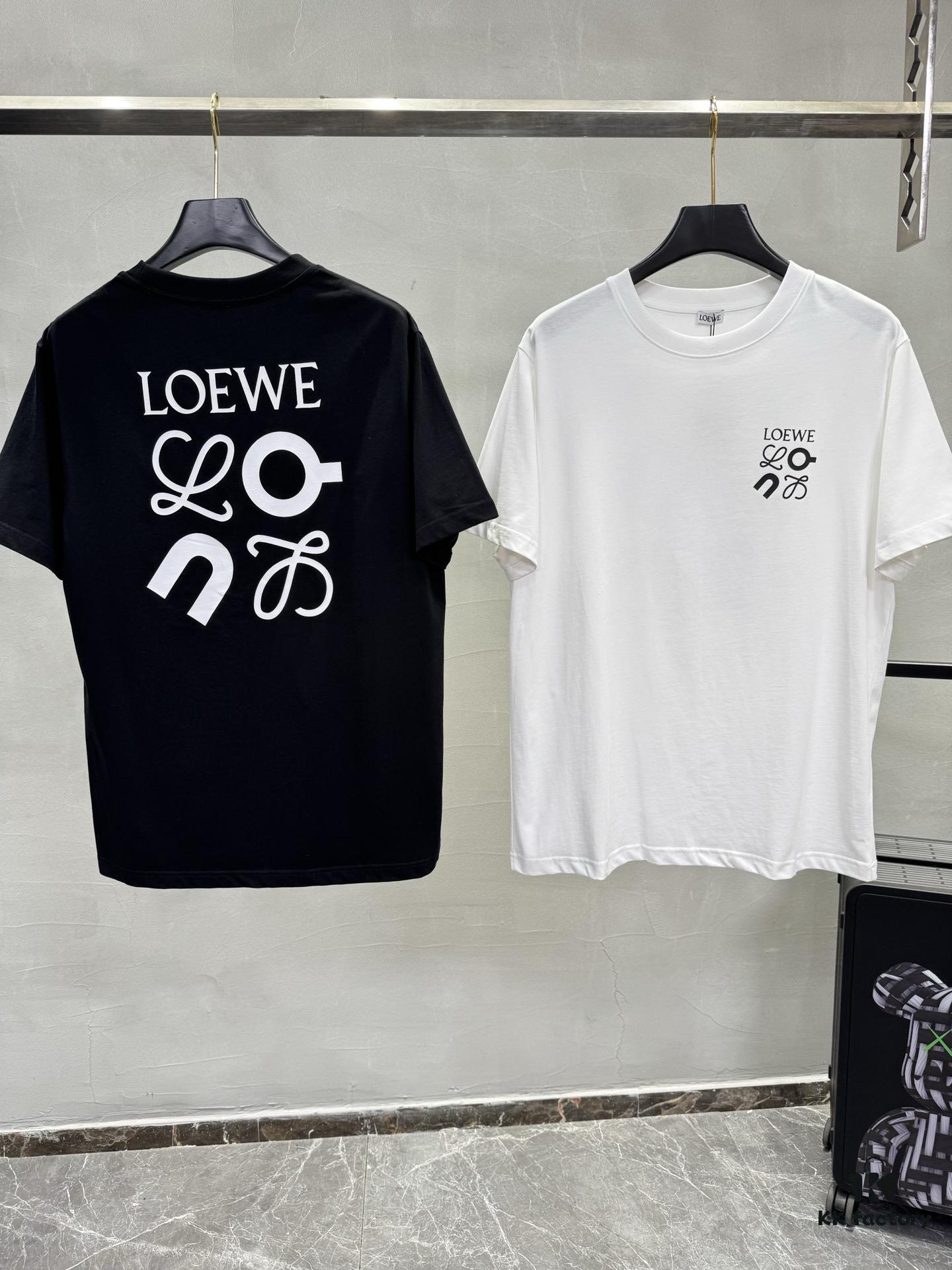 6931a0b6ccd8ab3d7af94927 LOEWE 25SS New Arrival Designer T-Shirt! Recommended Collaborative Edition! 260g Pure Cotton Fabric, Extremely Comfortable to Wear, 3D Embroidery on Chest Area, Brand Letters Clearly Highlighting the Theme, Offering Exceptional Texture, Visual Appeal, and Tactile Experience!