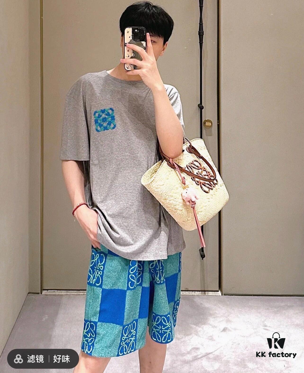 6931a0bcccd8ab3d7af94993 LOEWE Towel Embroidery Short Sleeve T-Shirt