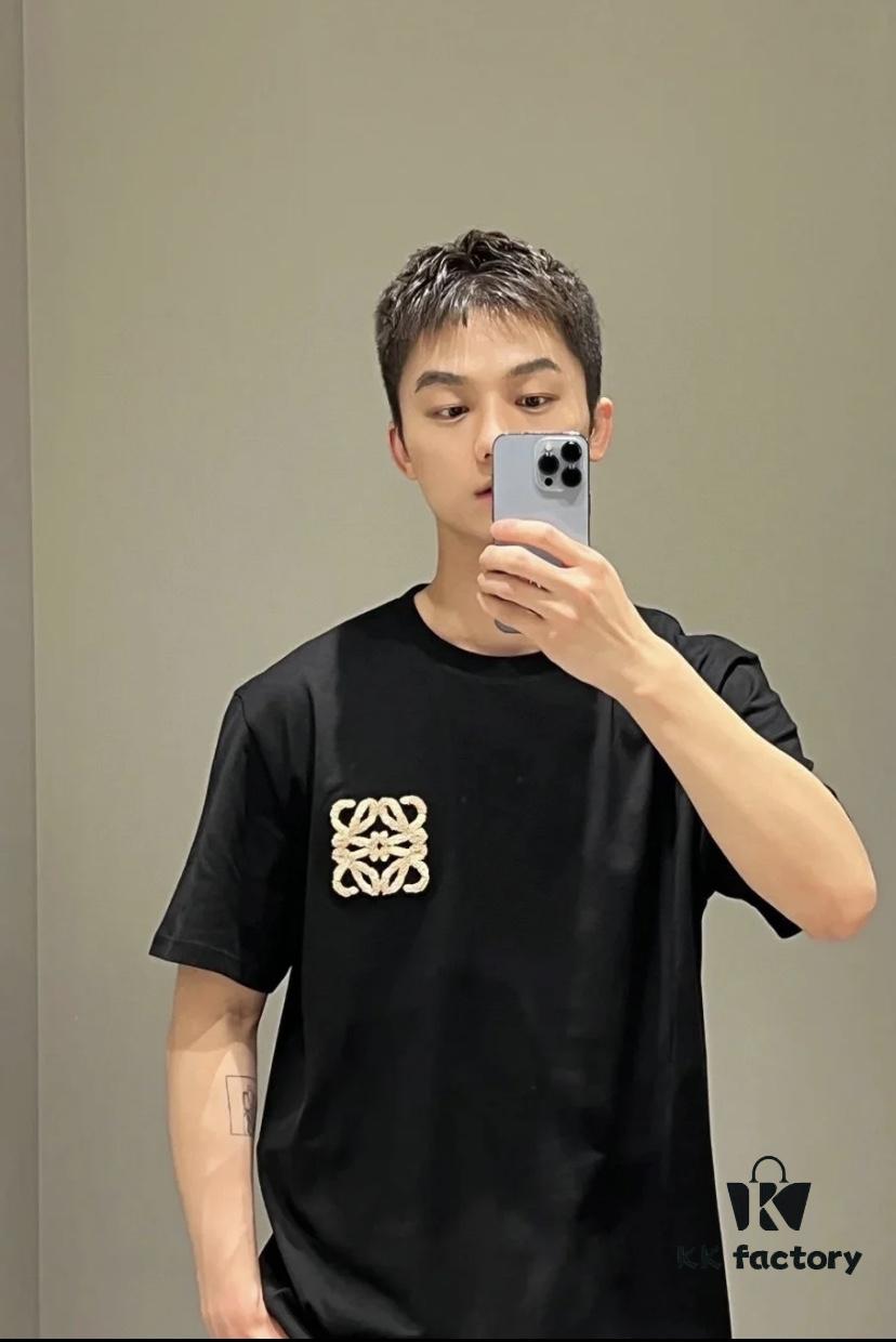6931a0bcccd8ab3d7af94996 LOEWE Towel Embroidery Short Sleeve T-Shirt