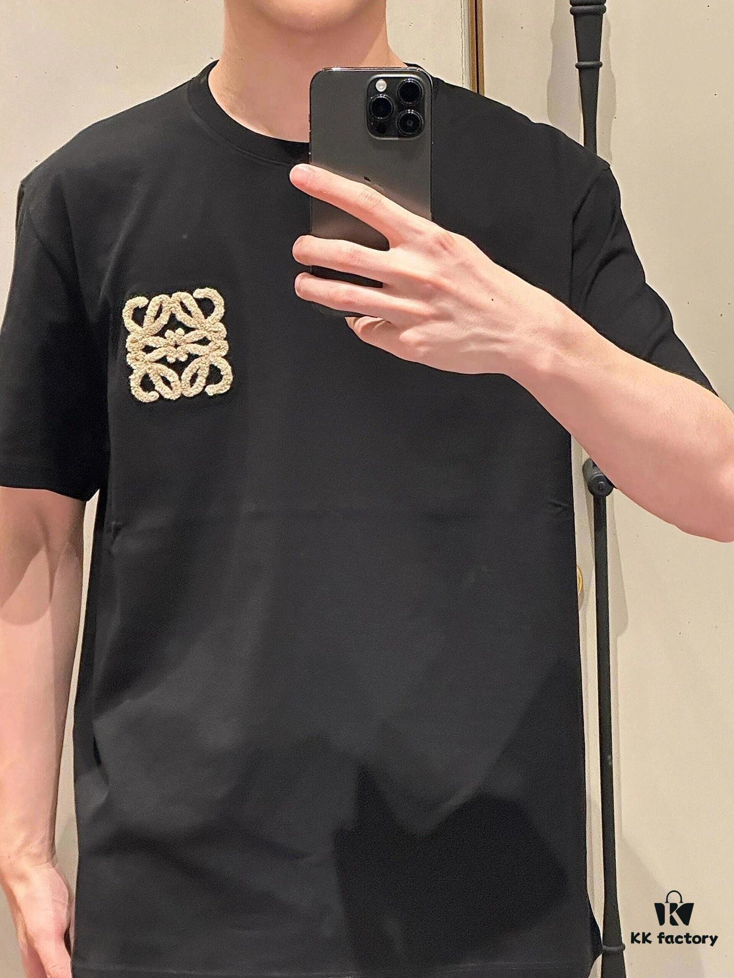 6931a0bcccd8ab3d7af9499a LOEWE Towel Embroidery Short Sleeve T-Shirt