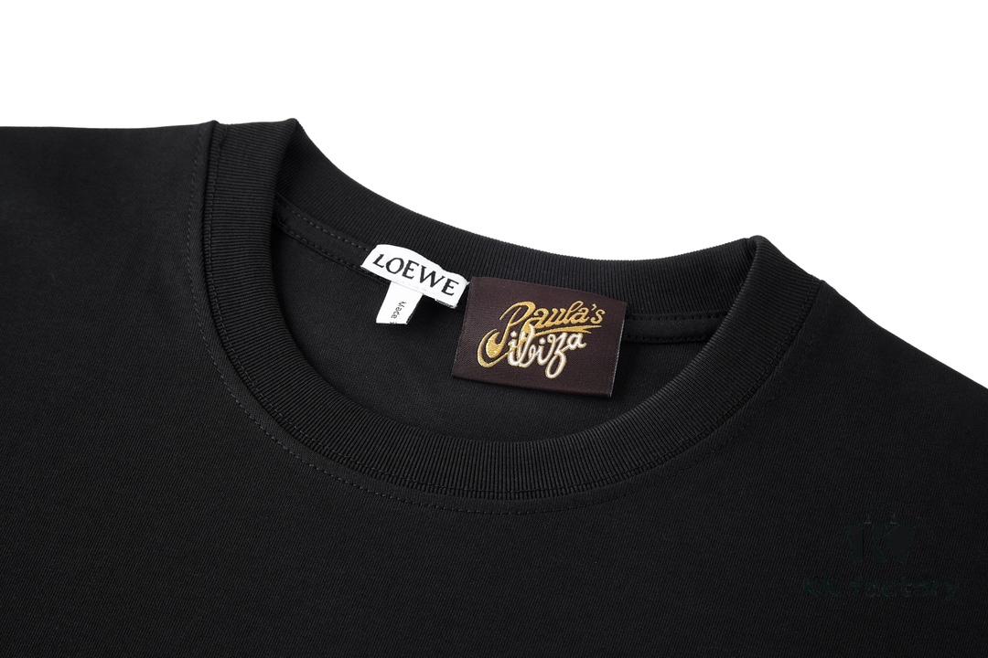 6931a0bcccd8ab3d7af949a2 LOEWE Terry Embroidered Short-Sleeve T-Shirt