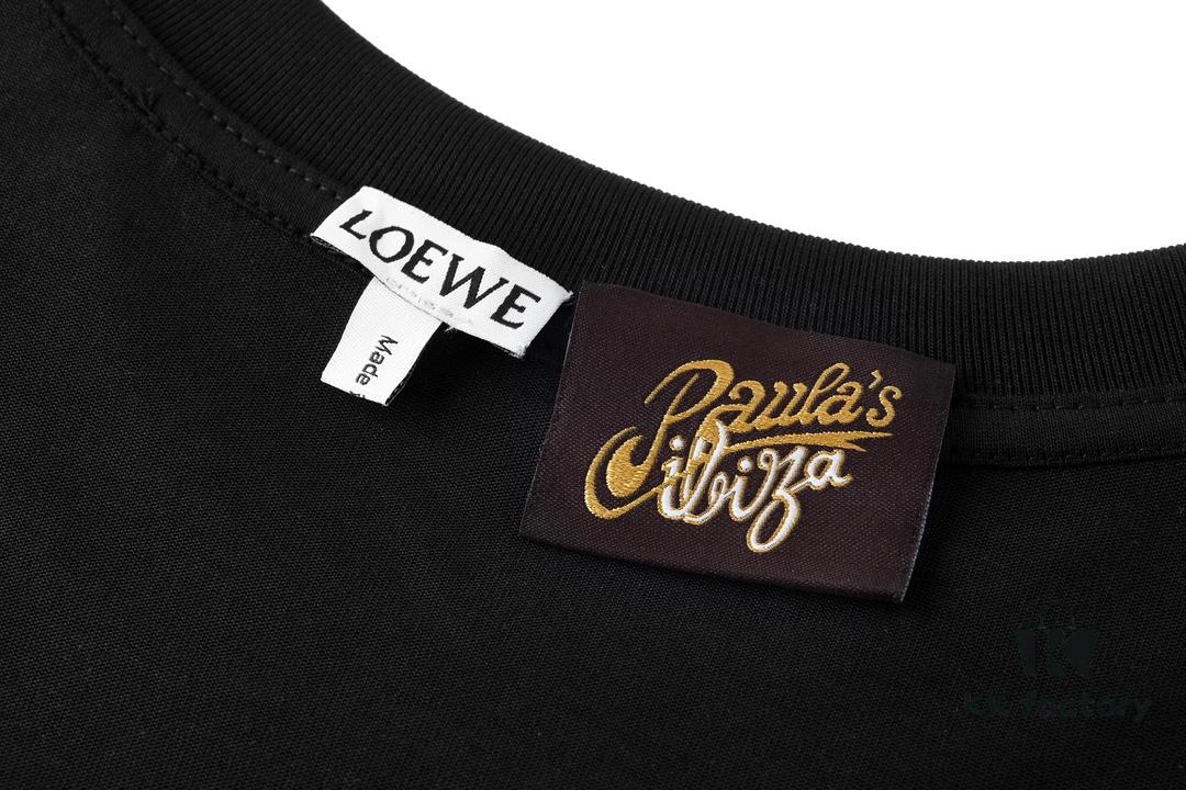 6931a0bcccd8ab3d7af949a3 LOEWE Terry Embroidered Short-Sleeve T-Shirt