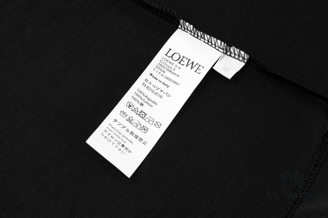 6931a0bcccd8ab3d7af949a5 LOEWE Terry Embroidered Short-Sleeve T-Shirt