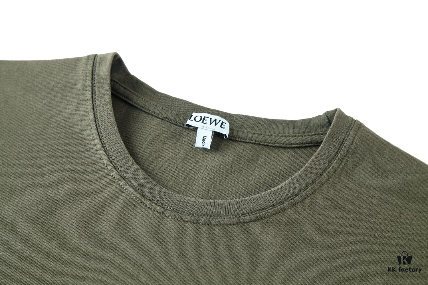 6931a0c0ccd8ab3d7af949f3 LOEWE Distressed Embroidered Short Sleeve T-Shirt