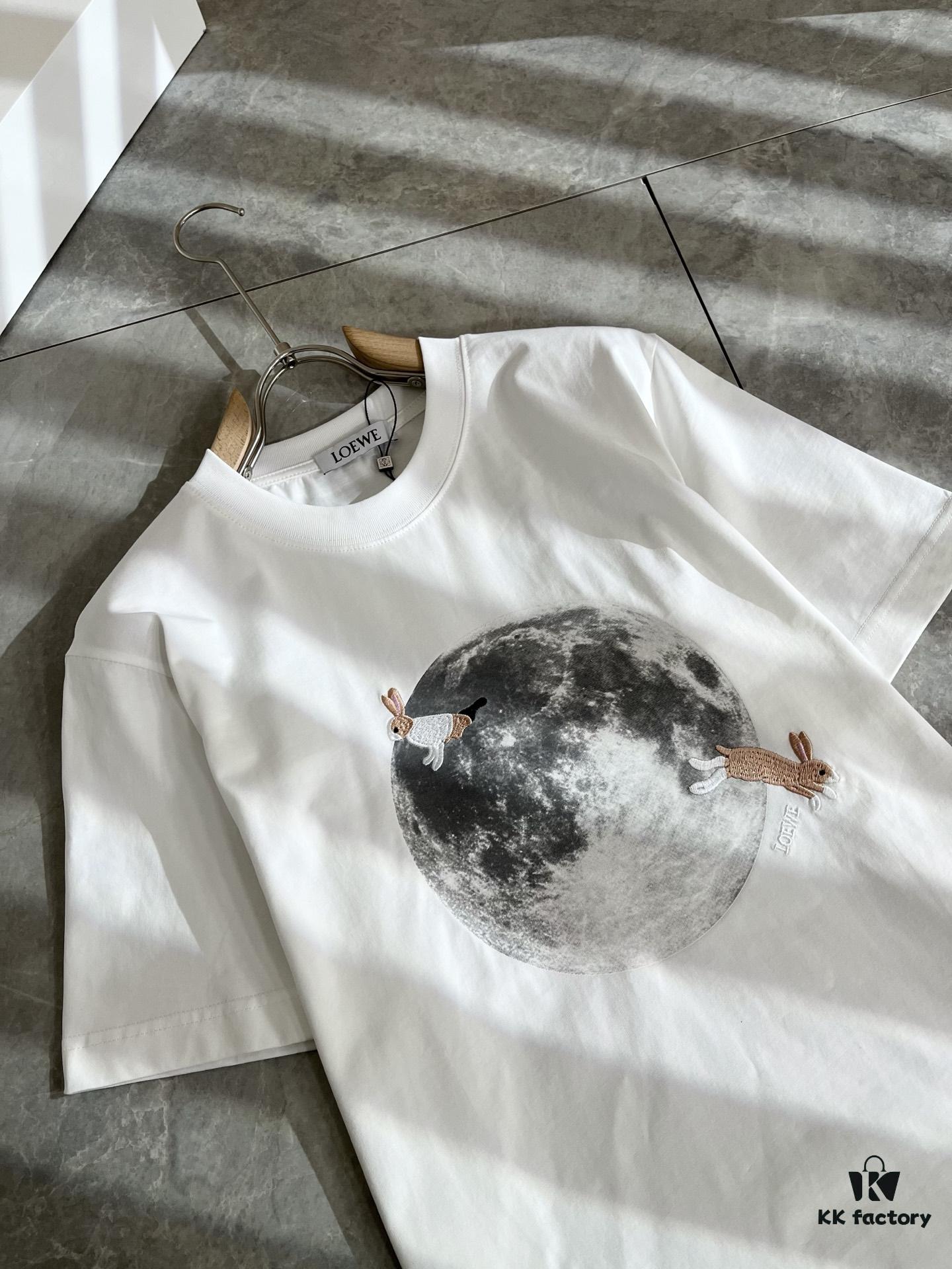 6931a0c7ccd8ab3d7af94a6f LOEWE 2025 Spring/Summer New Unisex Short-Sleeve T-Shirt, Italian Original Order Channel, Embroidered Logo Design, Premium Cotton Tee