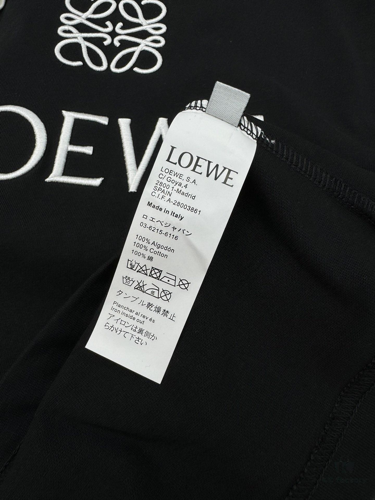 6931a0c8ccd8ab3d7af94a84 Loewe New 25s Unisex T-Shirt, Patchwork Design, Color-Blocked, 280g Premium Cotton Fabric, Soft and Comfortable, 3D Embroidery on Chest, Stylish and Unique, Original Customization with Complete Triple Labels