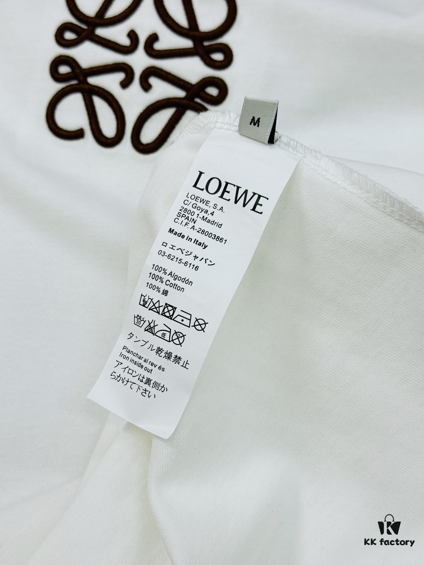 6931a0c8ccd8ab3d7af94a8c Loewe 25s New Arrival T-Shirt, Unisex, Panel Design, Color-Block Style, 280g Premium Cotton Fabric, Soft and Comfortable, 3D Embroidered Logo on Chest, Fashionable and Unique, Original Customized Version with Complete Triple Labels, Perfect for Men and Women