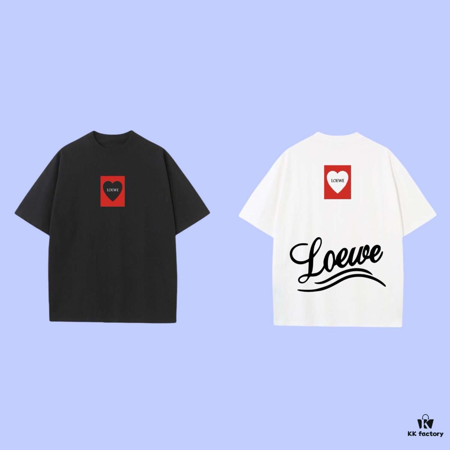 6931a0c9ccd8ab3d7af94a9a LOEWE 2025 Fall Spring-Summer Collection Love Heart Short Sleeve T-Shirt, Premium 270G 32-Count Double-Yarn Cotton Fabric, Relaxed Unisex Fit
