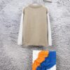 6931a0c9ccd8ab3d7af94aa2 New Loewe Colorblock Embroidered Collar Preppy Polo Knit Sweater with Slits