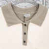 6931a0c9ccd8ab3d7af94aa3 New Loewe Colorblock Embroidered Collar Preppy Polo Knit Sweater with Slits