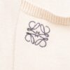 6931a0c9ccd8ab3d7af94aa4 New Loewe Colorblock Embroidered Collar Preppy Polo Knit Sweater with Slits