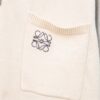6931a0c9ccd8ab3d7af94aa5 New Loewe Colorblock Embroidered Collar Preppy Polo Knit Sweater with Slits