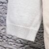 6931a0c9ccd8ab3d7af94aa9 New Loewe Colorblock Embroidered Collar Preppy Polo Knit Sweater with Slits