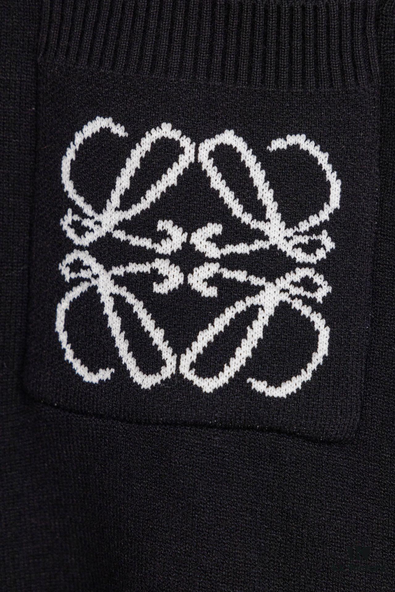 6931a0caccd8ab3d7af94abb Loewe New Autumn-Winter Jacquard Pocket Knit Pullover Hoodie