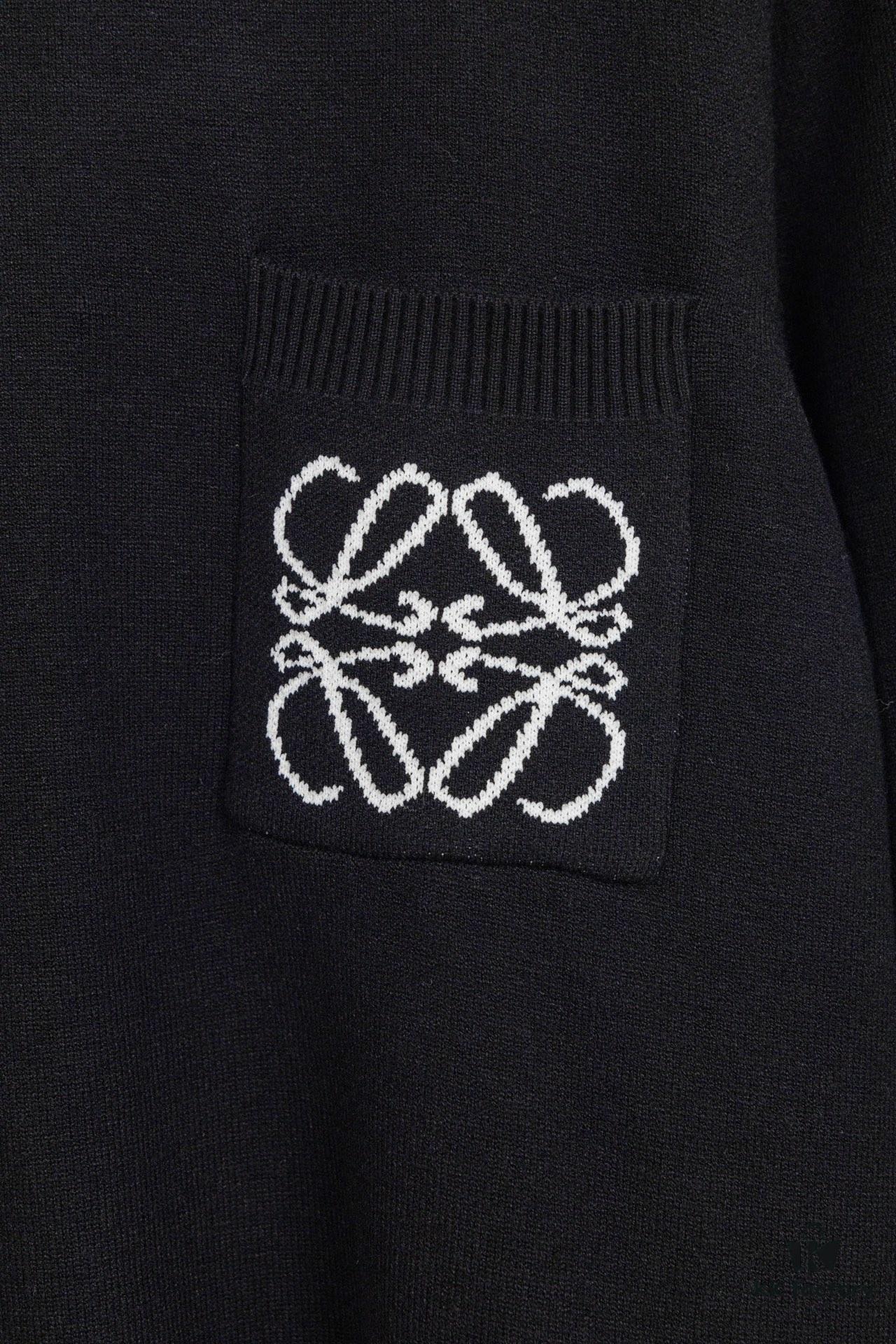 6931a0caccd8ab3d7af94abc Loewe New Autumn-Winter Jacquard Pocket Knit Pullover Hoodie