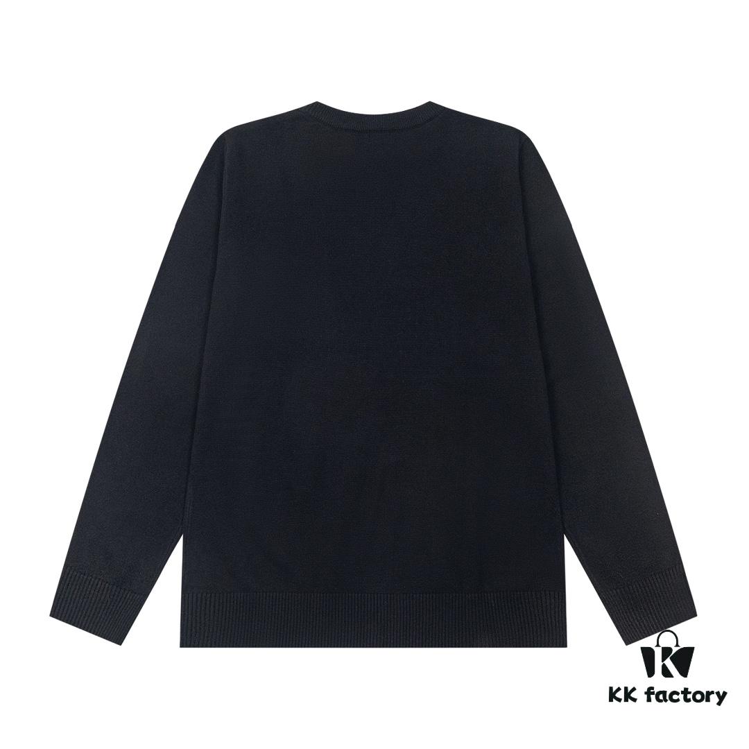 6931a0cbccd8ab3d7af94ac3 Loewe New Autumn-Winter Jacquard Pocket Knit Pullover Hoodie