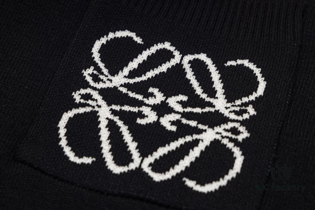 6931a0cbccd8ab3d7af94ac4 Loewe New Autumn-Winter Jacquard Pocket Knit Pullover Hoodie