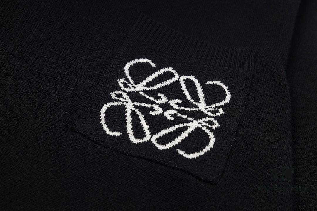 6931a0cbccd8ab3d7af94ac5 Loewe New Autumn-Winter Jacquard Pocket Knit Pullover Hoodie