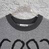 6931a0cdccd8ab3d7af94af3 New LOEWE 22SS Beautiful Heather Gray Jacquard Crew Neck Sweater Y002