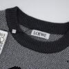 6931a0cdccd8ab3d7af94afb New LOEWE 22SS Exquisite Heather Gray Jacquard Crew Neck Sweater Y002
