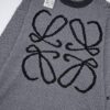 6931a0cdccd8ab3d7af94afc New LOEWE 22SS Exquisite Heather Gray Jacquard Crew Neck Sweater Y002